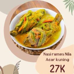 Nasi Rames Nila  Acar Kuning