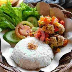 Paket Nasi Bakso Geprek