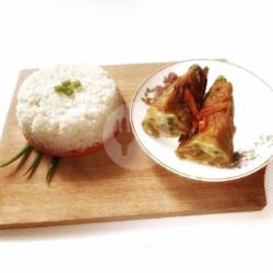 Nasi Telur Sosis Gulung