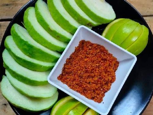 Rujak Jambu Kristal Bumbu Bangkok Thailand, Sebrang yomart Parungkuda