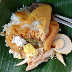 Nasi Liwet Ayam Suwir Telur   Sayap