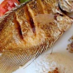 Ikan Gurameh Goreng   Nasi Biasa