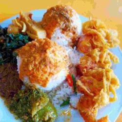 Nasi Sayur   Udang Goreng Krispi