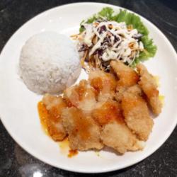 Nasi Ikan Dori Saus Thailand