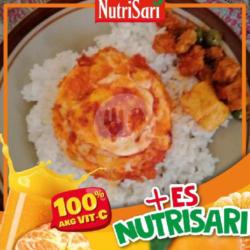 Nasi Telor Balado Sosis  Es Nutri Sari