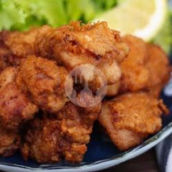 Nasi Chicken Karage Plus Es