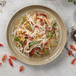 Stir Fried Bean Sprouts With Salted Fish