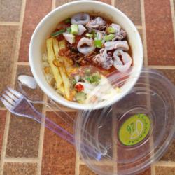 Nasi   Cumi Saus Padang