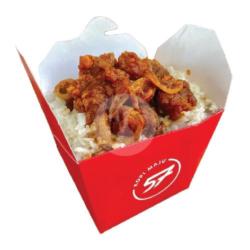 Nasi Ayam Karage Rendang
