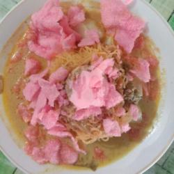 Lontong Campur  Kuah Sayur Nangka   Sayur Pakis