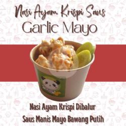 Nasi Ayam Krispi Saus Garlic Mayo