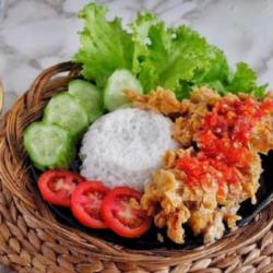 Nasi Ayam Geprek   Es Teh