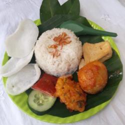 Nasi Putih Telur Bumbu Merah