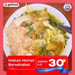 1 Nasi Soto Campur   1 Nasi Goreng Jawa   Bear Brand   2 Es Teh