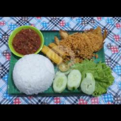 Ayam Penyet Kremes Nasi