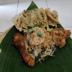 Nasi Tumpang   Ayam   Gorengan