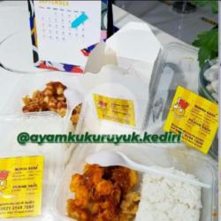 3 Paket Nasi   Ayam Kukuruyuk Bebas Pilih Rasa Dan Saosnya