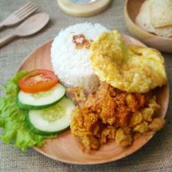 Nasi Geprek Telur Hemat