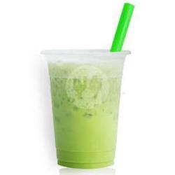 Greean Tea Creamy Latte Large   Gratis Es Teh Small