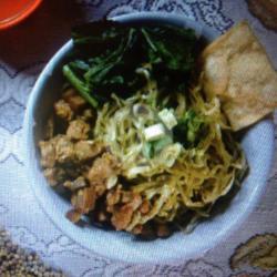 Mie Hijau Ayam Jamur Mercon