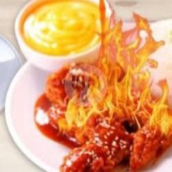 Grill Chickin Crunch Olesan Saus Hot Spicy ( Tanpa Nasi )