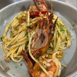 Italian King Prawn Spaghetti