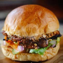 Chicken Satay Burger - Double Meal