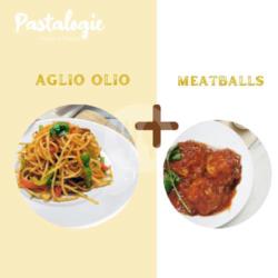 Aglio Olio Pasta   Meatballs (3)