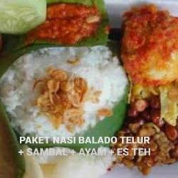 Nasi   Balado Telur/cha Sawi   Sambal   Ayam   Es Teh