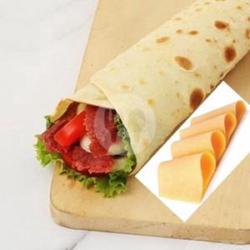Kebab Daging  Keju Slice