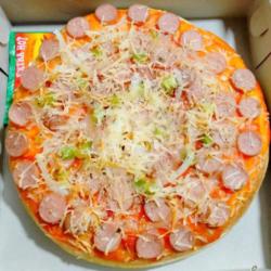 Pizza Sosis Keju Cheedar