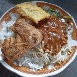 Nasi Pecel Ayam Sayap Tepung