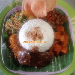 Nasi Uduk Jengkol Semur,kentang Sambal