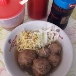 Bakso Biasa Campur Kuah Lombok