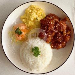 Bbq Chicken Karage Rice