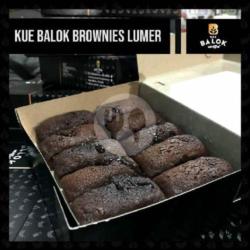 1 Box Kue Balok Brownies Coklat Lumer