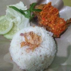 Paket Ayam Penyet (paha) Sambal Bawang