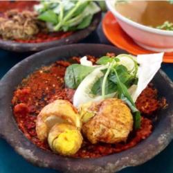 Nasi Telur Rebus Penyet