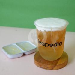 Mango Tea Boba Popping