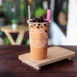 Semua Varian Thai Tea Bebas Pilih   Toping Buble