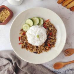 Nasi Ikan Suwir Mercon