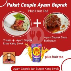 Paket Couple Ayam Geprek   Fruit Tea