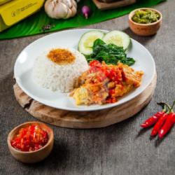 Nasi   Telor   Tempe Uleg Sambal Bawang