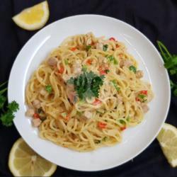 Tuna Spaghetti Carbonara