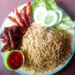 Nasi Kebuli Cumi Balado Tempe Orek