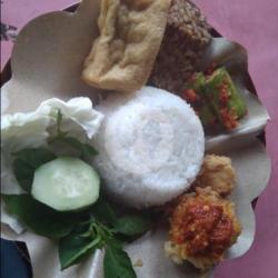 Paket Ayam Geprek Sambel Terong Tahu / Tempe