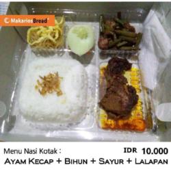 Nasi Rames Ayam Kecap / Ayam Opor.