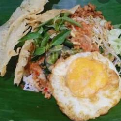 Nasi Pecel Sayuran Telor