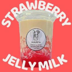 Strawberry Jelly Milk