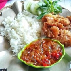 Nasi Penyetan Udang